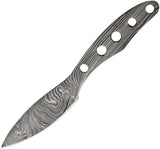Knifemaking Damascus Knife Blade w/ Guard BL16 DM by Knifemaking