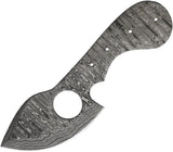 Knifemaking Damascus Knife Blade BL-13DM NO GUT HOOK by Knifemaking