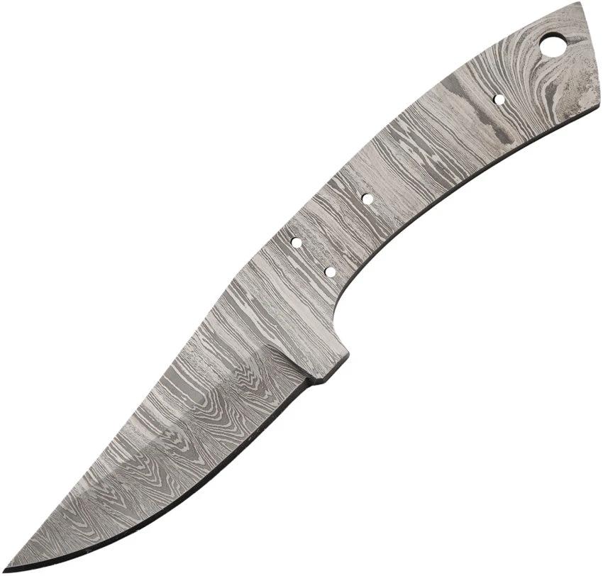 Knifemaking Curved Drop Point Damascus Bla BL-DM2747 by Knifemaking