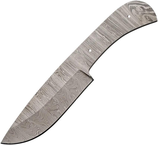 Knifemaking Wide Drop Point Damascus Blank BL-DM2752 by Knifemaking