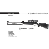 Beeman Black Cub Dual Caliber 177 And 22 Caliber Air Rifle Break Action With 4x32 Scope Plinking Ready by Beeman