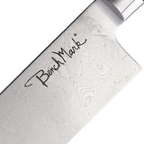 Benchmark Japanese Damascus Chopper Knife 7 Inch High Performance Blade For Outdoor Cooks And Knife Enthusiasts by Benchmark