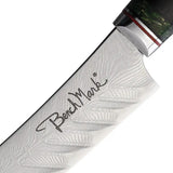 Benchmark Damascus Bread Knife 8 Inch Precision Slices for Home Cooks and Pros Gift Box Included by Benchmark