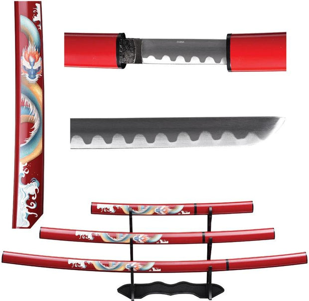 Bishamon Samurai Sword 3 Piece Set SA122BD-DG by Bishamon