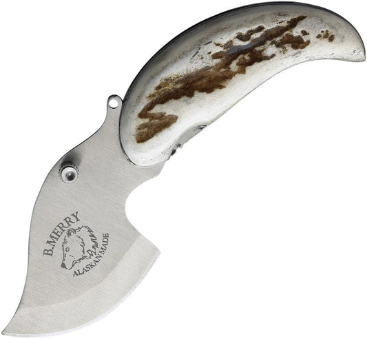 B Merry Pocket Ulu Caribou Antler PUCA by B Merry