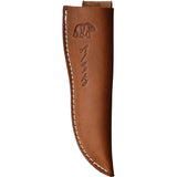 B Merry Caribou Antler Skinner Knife 9in Full Tang With Leather Sheath For Hunters by B Merry