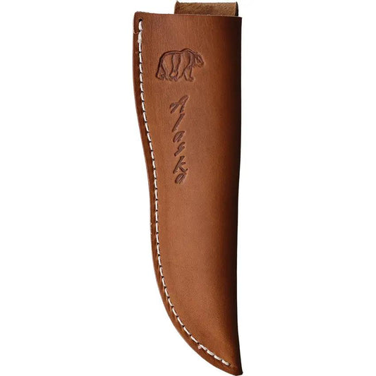 B Merry Caribou Antler Skinner Knife 9in Full Tang With Leather Sheath For Hunters by B Merry