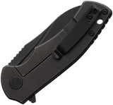 BucknBear Blue Fin Framelock Knife BNB1331BL 4 Inch Closed 3 Inch Blade Black G10 Handle For EDC Enthusiasts by BucknBear