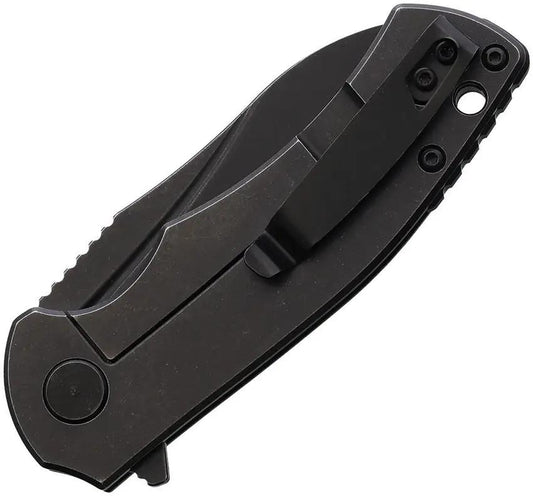 BucknBear Blue Fin Framelock Knife BNB1331BL 4 Inch Closed 3 Inch Blade Black G10 Handle For EDC Enthusiasts by BucknBear