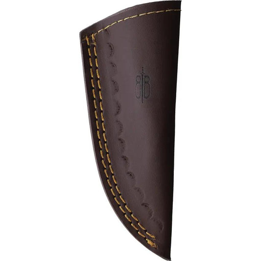 BucknBear Mini Skinner Knife Premium Damascus Blade 3In Full Tang For Hunters With Leather Belt Sheath by BucknBear