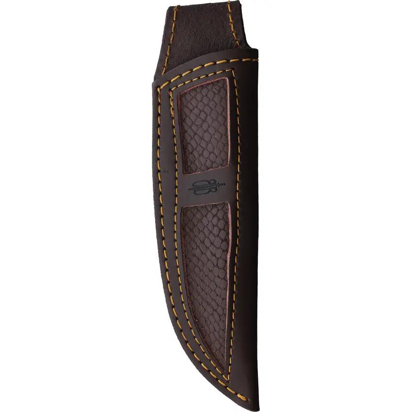 BucknBear Hunter Damascus Clip Point Knife With Full Tang 9 Inch Blade Red Pakkawood Ebony Handle by BucknBear