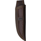 BucknBear Hunter Damascus Clip Point Knife With Full Tang 9 Inch Blade Red Pakkawood Ebony Handle by BucknBear