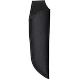 BucknBear Damascus Fixed Blade Knife For Outdoorsmen Full Tang 4.5in Blade Horn Bone Handle Stainless Bolsters Leather Belt Sheath by BucknBear