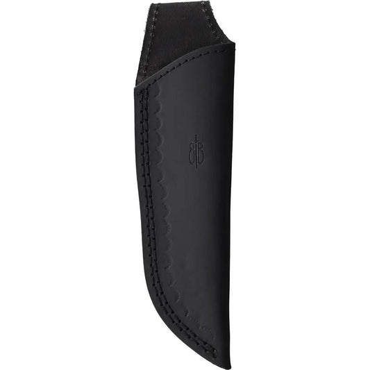 BucknBear Damascus Fixed Blade Knife For Outdoorsmen Full Tang 4.5in Blade Horn Bone Handle Stainless Bolsters Leather Belt Sheath by BucknBear