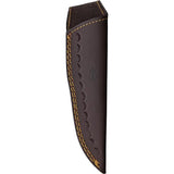 BucknBear Spear Hunter Damascus Full Tang Knife 4 Inch Blade With Leather Sheath For Outdoorsmen by BucknBear