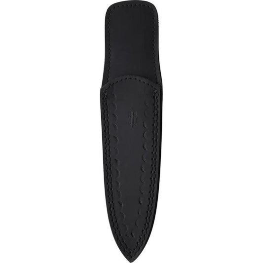 BucknBear Premium Damascus Dagger 5.5in Double Edge Knife with Wood Handle Belt Sheath for Collectors by BucknBear