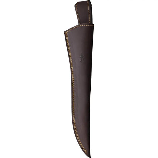 BucknBear Fisherman Fillet Knife 9 Inch Blade Full Tang Durable Wood Handle Leather Belt Sheath For Anglers by BucknBear