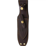 BucknBear Guthook Hunter Knife 8In 4In Stainless Full Tang Guthook Blade With Black G10 Handle Leather Sheath Hunters by BucknBear