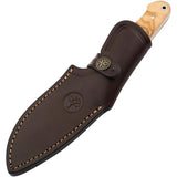 Boker Arbolito Vultur Fixed Blade Knife With Olive Wood Full Tang 3.88in Satin ACX 390 Blade For Premium Outdoor Fans by Boker
