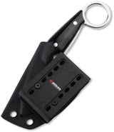 Boker Enki Fixed Blade Knife For Outdoor Enthusiasts With Satin 440 Spear Point Blade Black Micarta Handle Kydex Sheath by Boker