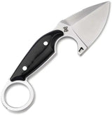 Boker Enki Fixed Blade Knife For Outdoor Enthusiasts With Satin 440 Spear Point Blade Black Micarta Handle Kydex Sheath by Boker