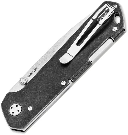 Boker Kihon Bifold Lockback EDC Knife With MagnaCut Blade And Stonewash Handle For Everyday Carry by Boker