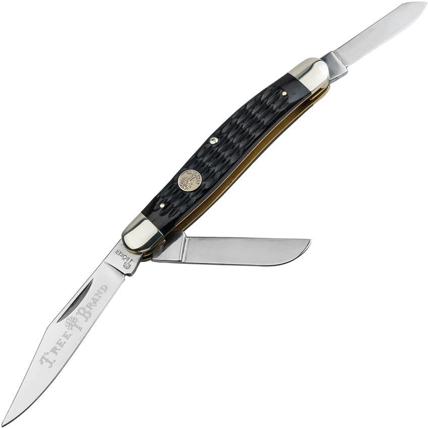 Boker Lg Stockman Jig Black Bone 110856 by Boker
