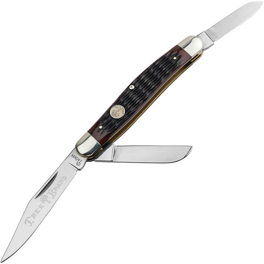 Boker Lg Stockman Jig Brown Bone 110857 by Boker