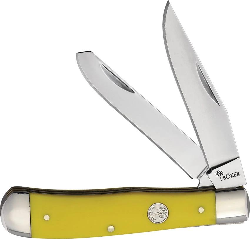 Boker Trapper Yellow Delrin 110880 by Boker