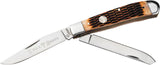 Boker Tree Brand Trapper Amber Bone 110890 by Boker