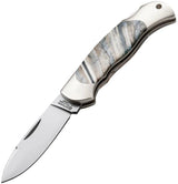Boker Junior Scout Lockback Knife Premium Mammoth Tooth Handle N690 Satin Blade For EDC Enthusiasts by Boker