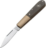 Boker Barlow Expedition Brown Folding Knife With Satin 440C Blade And Brown Canvas Micarta Handle For EDC Enthusiasts by Boker