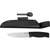 Boker Bronco Fixed Blade Knife CPM 3V 4.5in Satin Blade TPE Handle Outdoor Survival by Boker