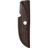 Boker Integral Grenadill Fixed Blade Knife For Outdoorsmen With Satin 4.75in Blade Full Tang Grenadill Wood Grip Sheath by Boker