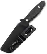 Boker AK1 Fixed Blade Knife MagnaCut Tanto With Carbon Fiber Handle Extended Tang For Outdoorsmen Lanyard Kydex Sheath by Boker