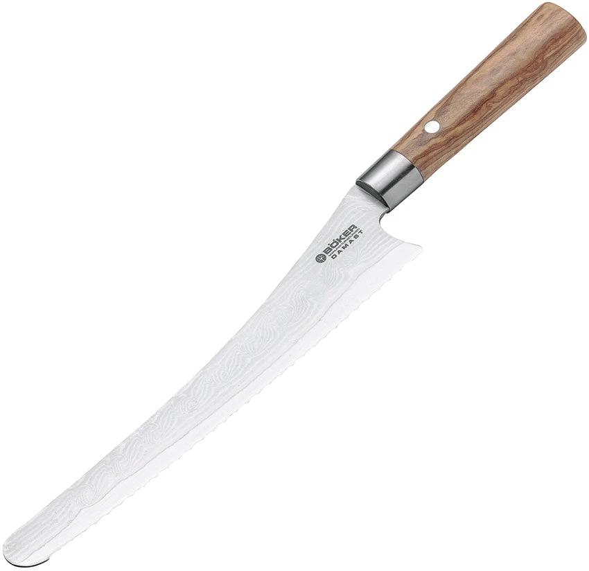 Boker Damast Bread Knife Olive 130433DAM by Boker
