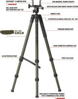 BOG Deathgrip Infinite Aluminum Tripod With Arca Swiss Quick Release 360 Degree Head For Photographers by BOG