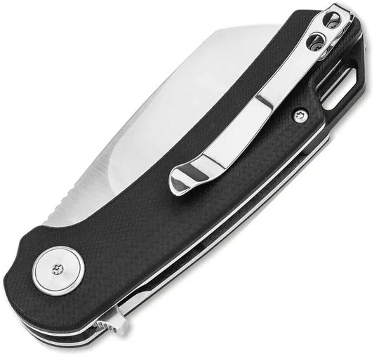 Boker Magnum Cliff Wharn Linerlock Knife For EDC Fans With Satin 440 Stainless Blade And Black G10 Handle Pocket Clip by Boker Magnum