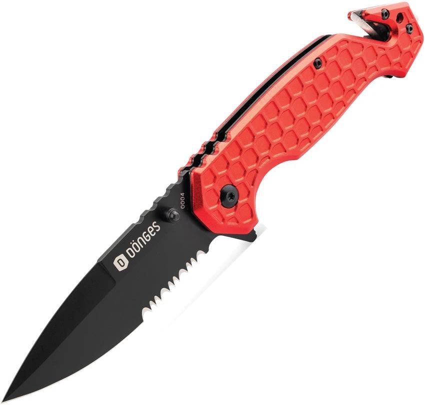 Donges Basic Rescue Linerlock Red 01DG001 by Donges