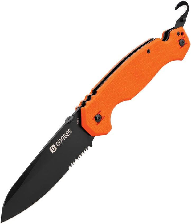 Donges Rescue Linerlock Orange 01DG005 by Donges