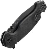 Donges Tactical Linerlock 01DG006 - D2 Tool Steel Blade With Black G10 Handle And Partial Serration by Donges