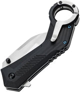 Boker Magnum Veloc Assisted Opening Wharncliffe Knife 2.63in Blade 4.38in Closed Black G10 For EDC Enthusiasts by Boker Magnum