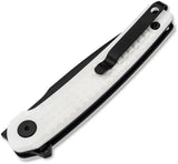 Boker Magnum Empery Linerlock 01SC090 EDC Knife With Black 440 Stainless Blade G10 White Frag Pattern Handle by Boker Magnum
