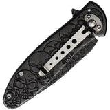 Boker Magnum Dia De Los Muertos Framelock Knife With Skull Embellishment 440A Steel For Collectors by Boker Magnum