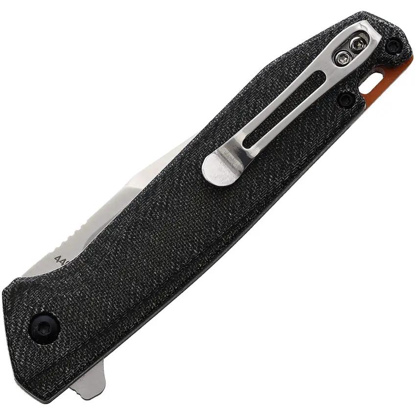 Boker Magnum Border Forest Button Lock Knife With Satin 440A Blade And Black Micarta Handle For EDC Enthusiasts by Boker Magnum
