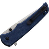 Boker Magnum Bluejay Button Lock Folding Knife Satin 440A Blade Blue Canvas Micarta Handle EDC Fans 01SC722 by Boker Magnum