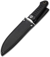 Boker Magnum Sledgedog Fixed Blade Knife 6.75 Inch Durable Satin 440 Blade Black TPR Handle For Outdoor Enthusiasts by Boker Magnum