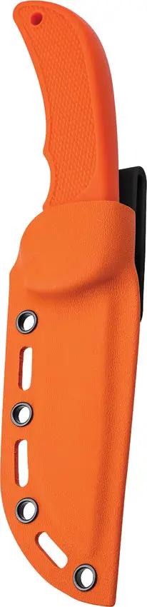 Boker Magnum HL Fixed Blade Drop Point Knife Outdoor Enthusiasts 8.13in Overall Satin 440C Blade Orange TPR Kydex Sheath by Boker Magnum