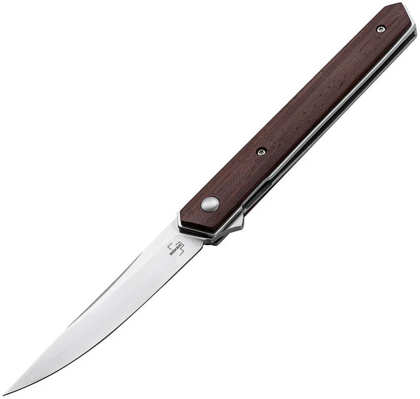 Boker Plus Kwaiken Air Linerlock EDC Knife With Cocobolo Handle VG10 Blade Lightweight Extended Tang by Boker Plus