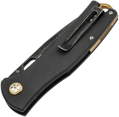 Boker Plus Fieldfolder Linerlock 01BO375 Premium EDC Knife With D2 Blade Black G10 Handle by Boker Plus
